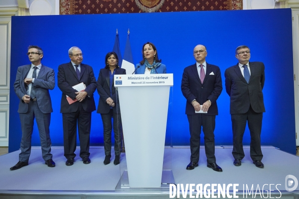 Conference de presse sécurité cop 21