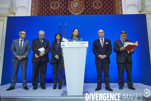 Conference de presse sécurité cop 21