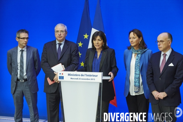 Conference de presse sécurité cop 21