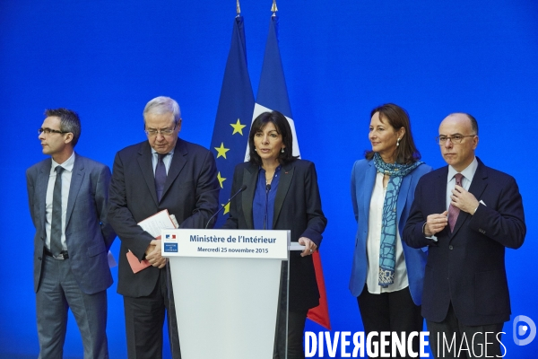 Conference de presse sécurité cop 21