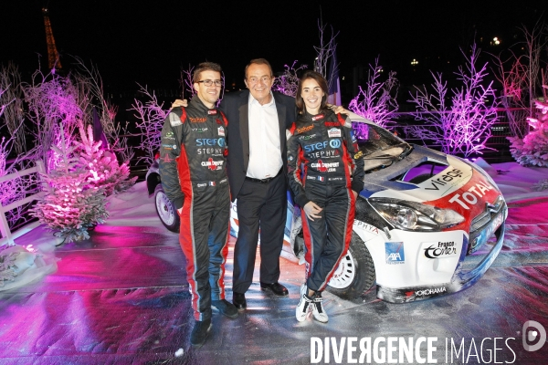 Margot Laffite, Olivier et Jean-Pierre Pernaut au Trophée Andros.