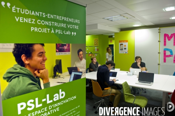 Le PSL-Lab, espace de coworking pour etudiants et entrepreneurs dedie a l  innovation et a  l insertion professionnelle
