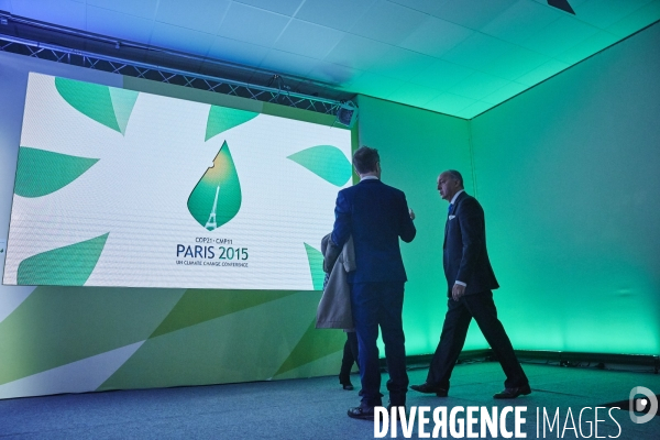 Laurent Fabius , president President-designate of COP 21 ,Ambiances COP 21 derniers préparatifs avant ouverture