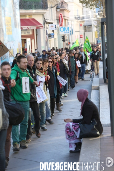 Chaine humaine pour le climat