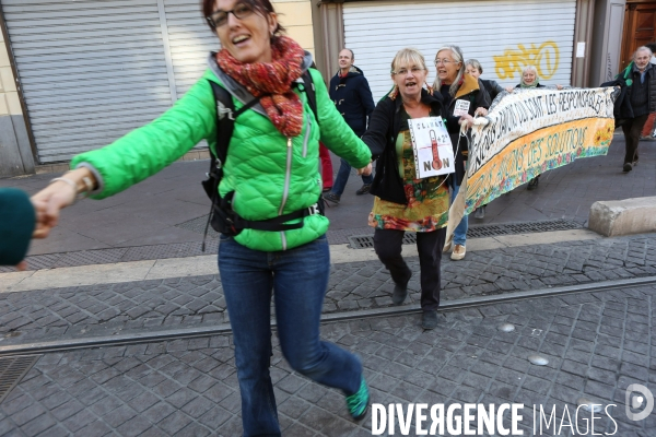 Chaine humaine pour le climat