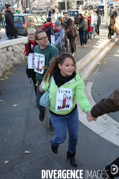 Chaine humaine pour le climat