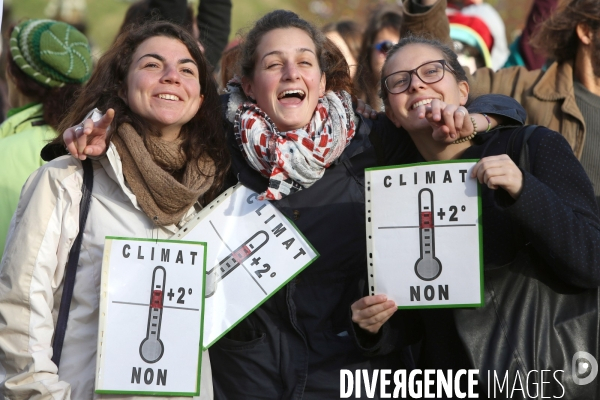 Chaine humaine pour le climat