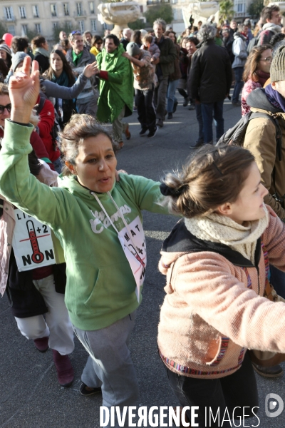 Chaine humaine pour le climat
