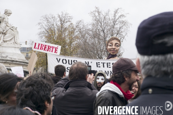 COP 21 : Manifestation place de la République