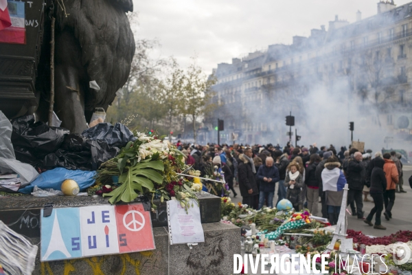 COP 21 : Manifestation place de la République