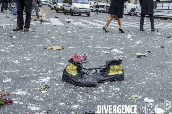 Rassemblements parisiens et Violences place de la Republique  J-1 COP21