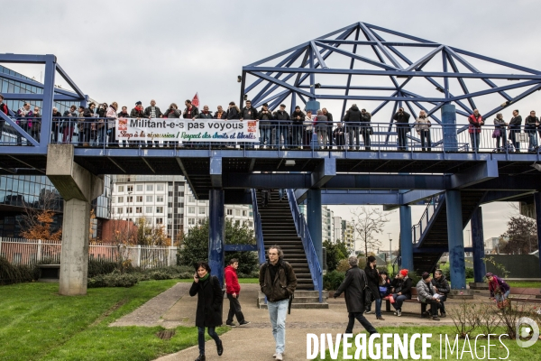 Manifestation de soutien aux salariés d Air France devant le Tribunal de Bobigny