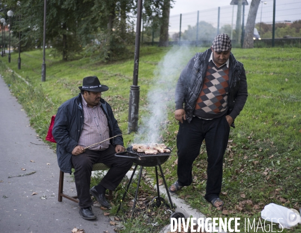 Paris Nord, Jeune homme roumain contemplant  la friche