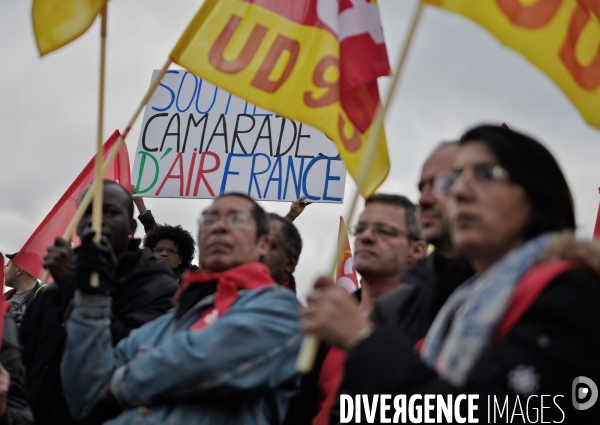 Manifestation de soutien aux salariés d Air France