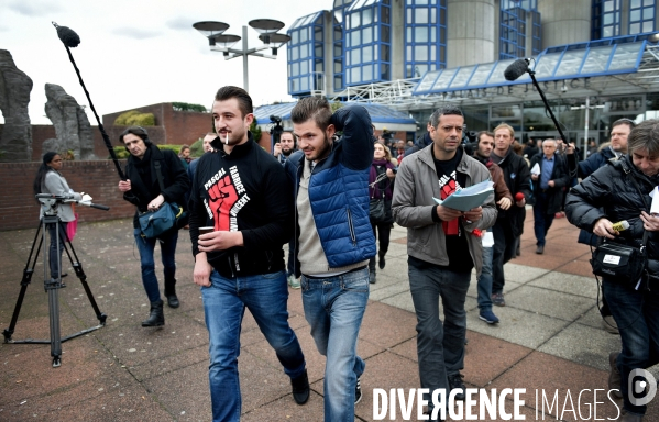 Manifestation de soutien aux salariés d Air France