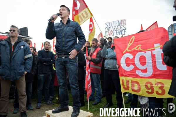 Manifestation de soutien aux salariés d Air France