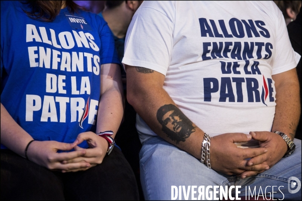 Déclaration de Marine Le PEN après le résultat du premier tour des élections régionales la créditant de plus de 40% des voix.