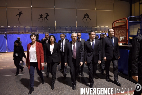 Meeting de Claude BARTOLONE en présence de Manuel VALLS