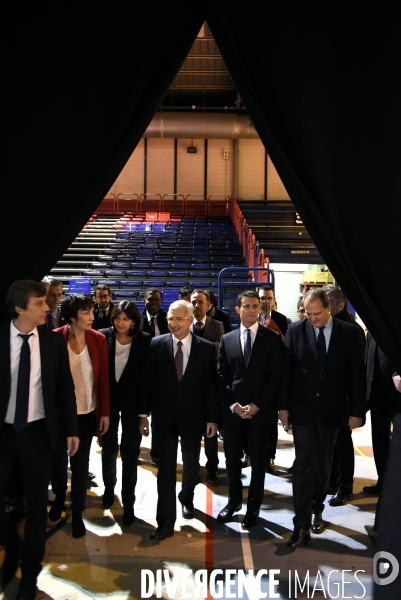 Meeting de Claude BARTOLONE en présence de Manuel VALLS