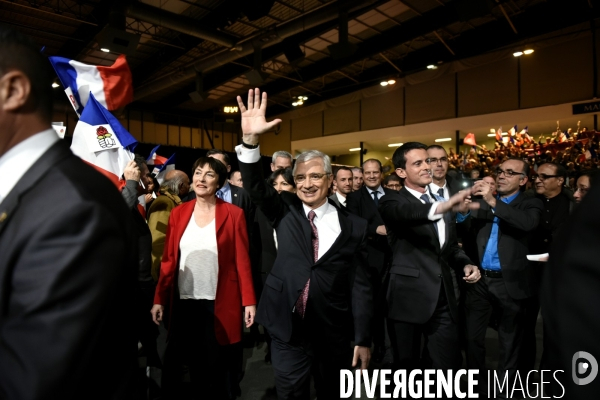 Meeting de Claude BARTOLONE en présence de Manuel VALLS