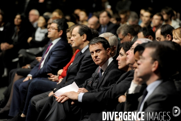 Meeting de Claude BARTOLONE en présence de Manuel VALLS