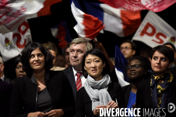 Meeting de Claude BARTOLONE en présence de Manuel VALLS