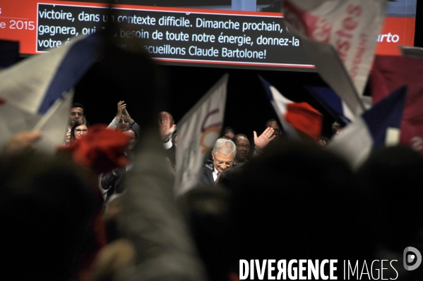 Meeting de Claude BARTOLONE en présence de Manuel VALLS