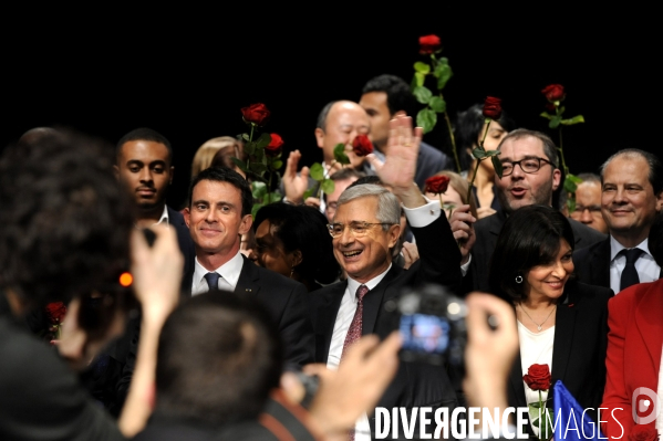 Meeting de Claude BARTOLONE en présence de Manuel VALLS