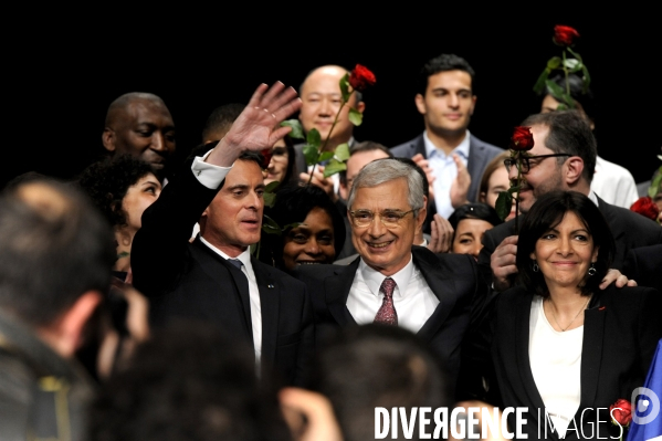 Meeting de Claude BARTOLONE en présence de Manuel VALLS