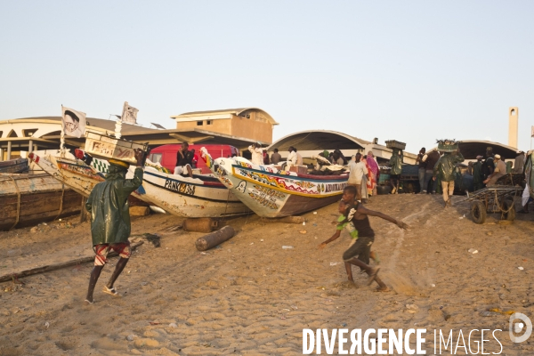 La plage des pecheurs de nouakchott