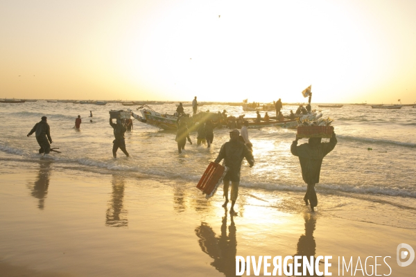 La plage des pecheurs de nouakchott