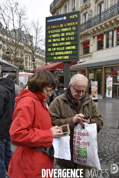 COP21 Climate Justice Peace geolocalisation dans Paris