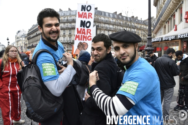 COP21 Climate Justice Peace geolocalisation dans Paris