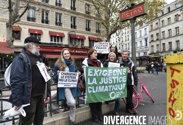 COP21 Climate Justice Peace geolocalisation dans Paris