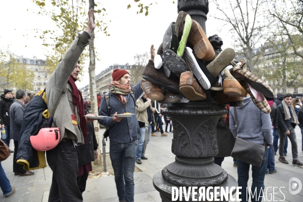 COP21 Climate Justice Peace geolocalisation dans Paris