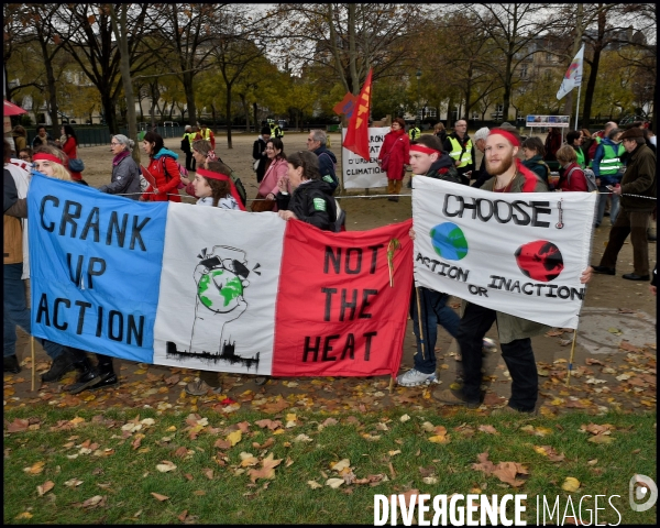 Manifestations à Paris pour le climat