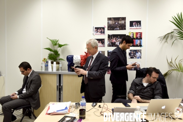 Claude BARTOLONE, résultat du second tour des régionales à son QG de campagne