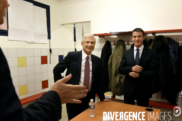 Meeting de Claude BARTOLONE en présence de Manuel VALLS