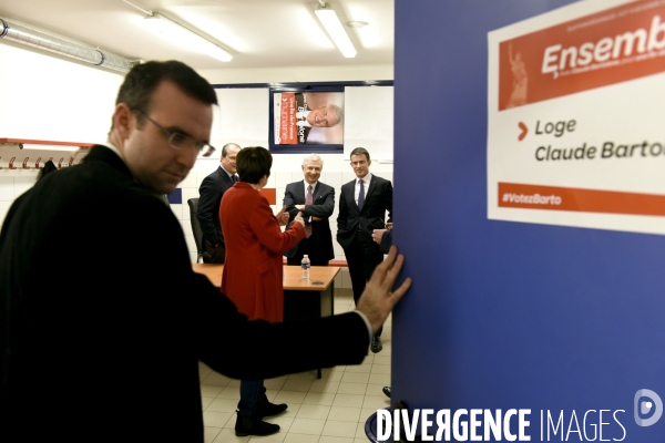 Meeting de Claude BARTOLONE en présence de Manuel VALLS
