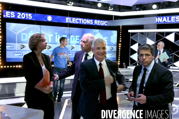 Débat Pécresse, Bartolone, Saint-Just pour les élections régionales en Ile-de-france