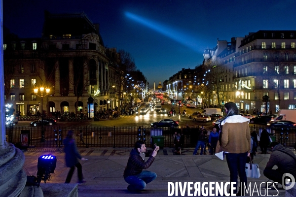 Illustration Decembre2015.La rue royale illuminee pour les fetes de fin d annee