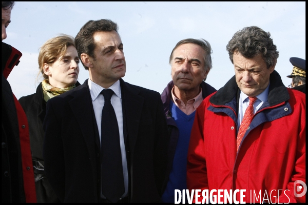 Deplacement de nicolas sarkozy en camargues