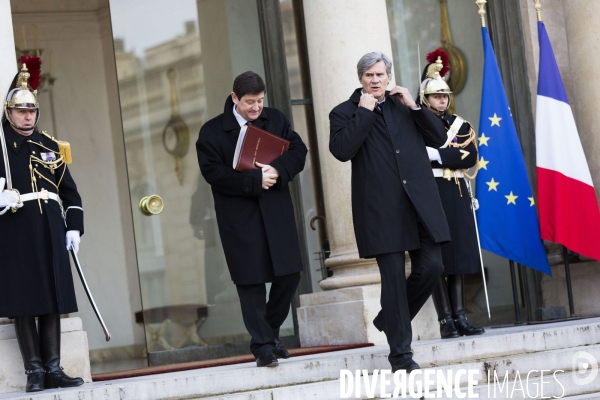 Elysee : 1er conseil des ministres 2016