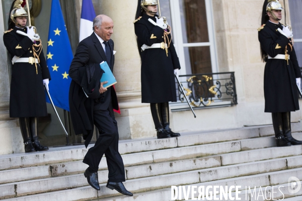 Elysee : 1er conseil des ministres 2016