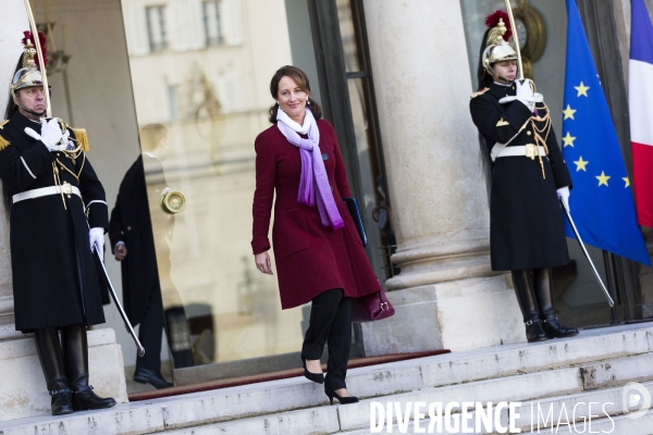 Elysee : 1er conseil des ministres 2016