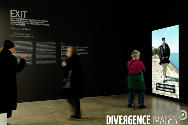 Illustration Decembre2015.Exit au Palais de Tokyo.Une oeuvre creee par Diller Scofidio+Renfro,mark Hansen,laura Kurgan et ben Rubin