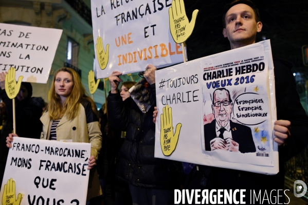 Manifestation contre la déchéance de nationalité