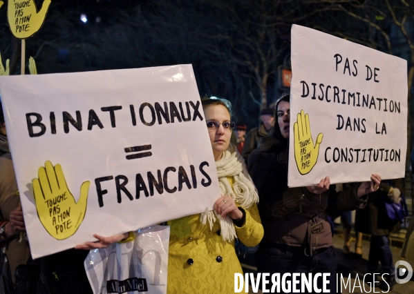 Manifestation contre la déchéance de nationalité