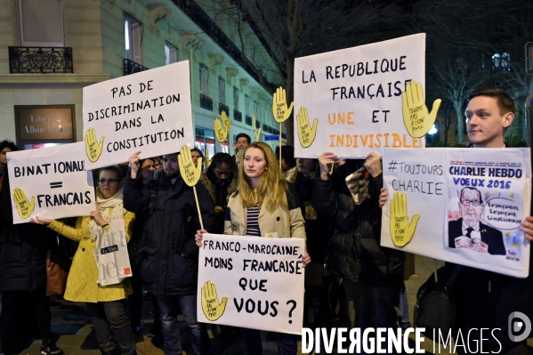 Manifestation contre la déchéance de nationalité