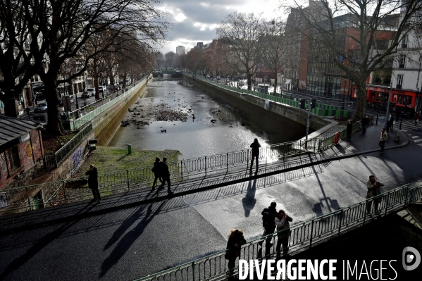 Nettoyage du canal saint martin